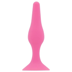 Small butt plug made of 100% silicone Glamy Soft Plug S pink