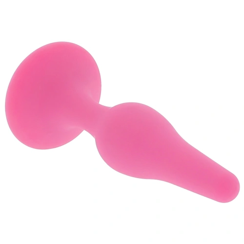 Small butt plug made of 100% silicone Glamy Soft Plug S pink [3]