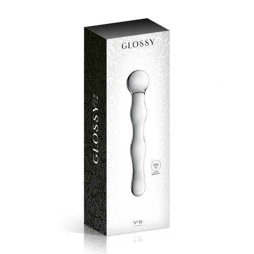 Luxury glass dildo Glossy #10 transparent [1]