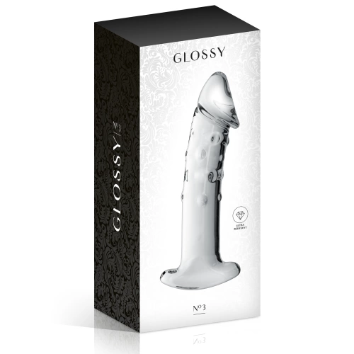 Luxury glass dildo Glossy #3 transparent [1]