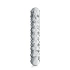 **Nina - Embossed glass dildo Glossy #6 transparent
