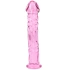 Glass dildo with embossed Glossy #4 pink [3]