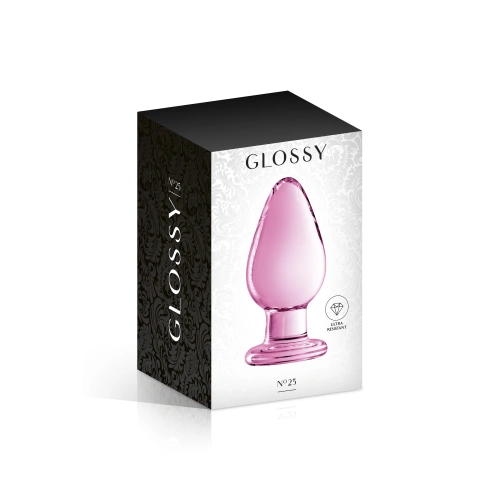 Glass anal dilator Glossy #25 pink [1]