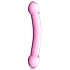 Double glass dildo Glossy 7 pink 19 cm.