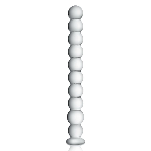 Embossed glass stimulator Glossy 18 transparent Embossed glass stimulator Glossy 18 transparent