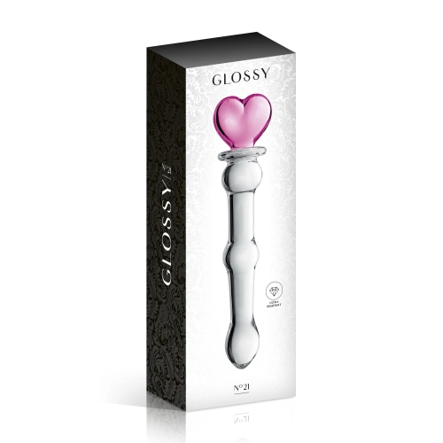 Luxury glass dildo Glossy 21 transparent [1]
