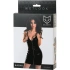 Elegant dress with a wet effect Wetlook Naomi black [4]