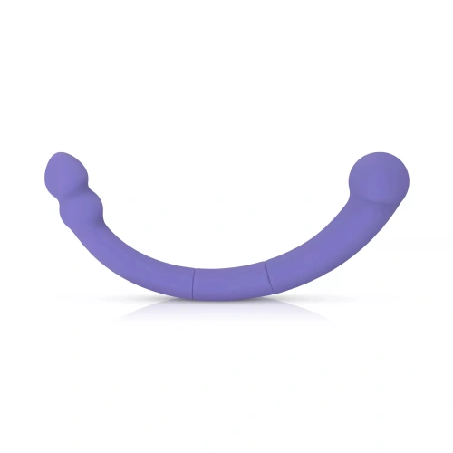 Nina - Double Ended Leah Rechargeable Silicone Vibrator Purple [1]