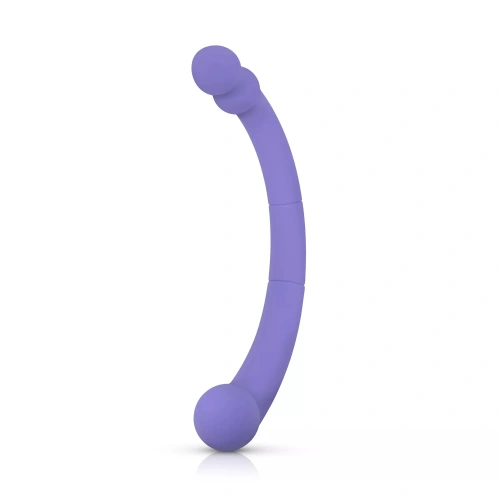 Nina - Double Ended Leah Rechargeable Silicone Vibrator Purple [2]