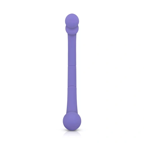 Nina - Double Ended Leah Rechargeable Silicone Vibrator Purple [3]