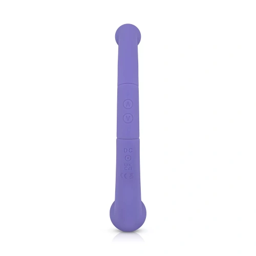 Nina - Double Ended Leah Rechargeable Silicone Vibrator Purple [4]