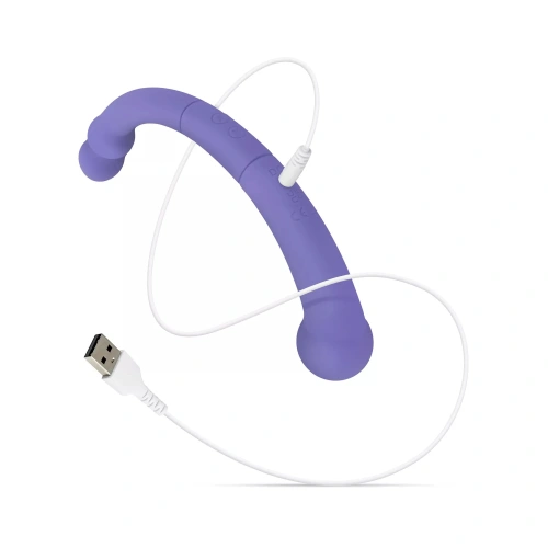 Nina - Double Ended Leah Rechargeable Silicone Vibrator Purple [5]