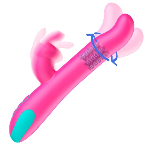 Dilyana- Rechargeable rabbit vibrator made of silicone with rotating beads Pluto [3]