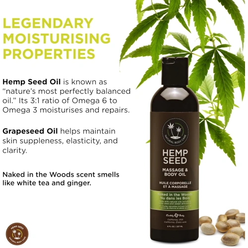 Massage Oil with Hemp Naked in the Woods 60 ml [1]