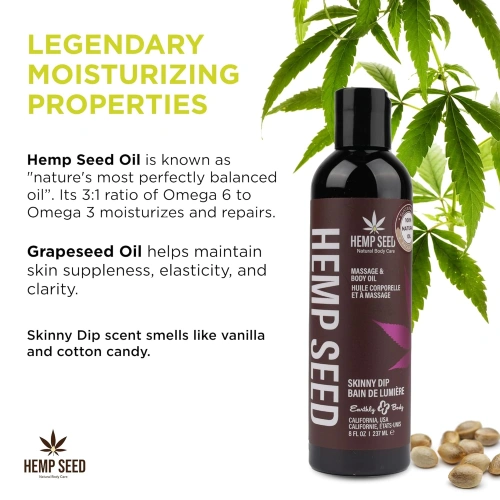 Massage oil with hemp Skinny Dip 237 ml [1]