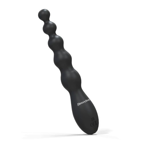 Nina - Rechargeable Silicone Anal Beads with LED Display Beaded Anal Gear Black [4]