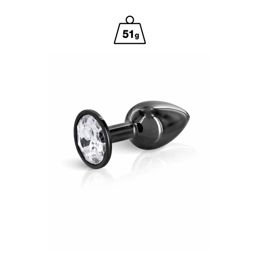 Ralica Metal anal dilator in black silver with crystal Angel size S