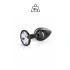 Ralica Metal anal dilator in black silver with crystal Angel size S