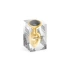 Metal Butt Plug in gold with black crystal Black Angel size M [1]