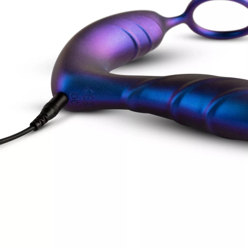 Hueman Black Hole vibrating anal stimulator with penis ring and remote control [5]
