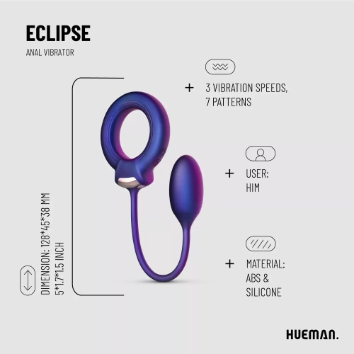 Measurements are taken from the net and may not be exact.*Dilyana- Eclipse Silicone Vibrating Anal Stimulator Penis Ring [10]