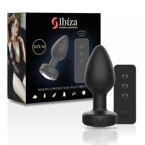 Vibrating anal jewel with remote Ibiza size M [5]