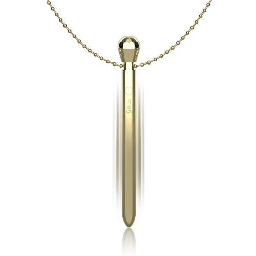 Dilyana- Rechargeable metal stimulator jewelry with a chain Ibiza Clit Pocket gold [1]