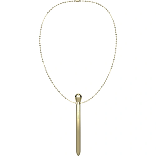 Dilyana- Rechargeable metal stimulator jewelry with a chain Ibiza Clit Pocket gold