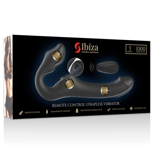 Nina - Rechargeable strapless vibrator with remote Ibiza black [10]