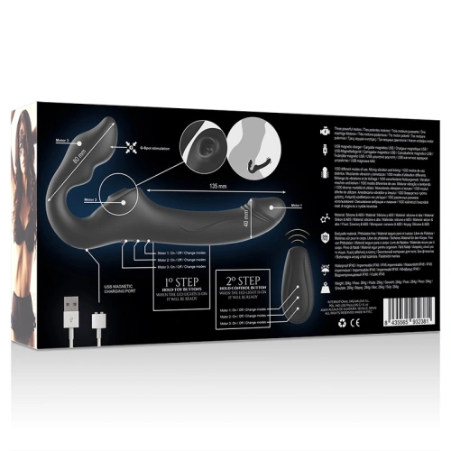 Nina - Rechargeable strapless vibrator with remote Ibiza black [11]