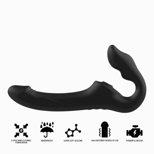 Nina - Rechargeable strapless vibrator with remote Ibiza black [4]