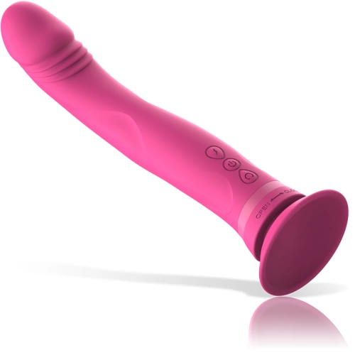Dilyana- Rechargeable dildo with a vacuum base made of silicone Michelangelo