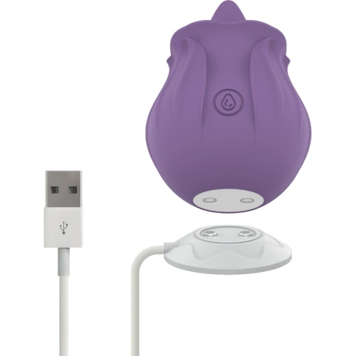 Ver. new Intense Violet Rechargeable Silicone Clitoris Stimulator [1]