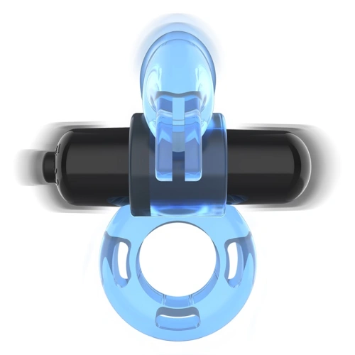 Color* Dilyana- Vibrating penis ring with clitoris stimulator Fry blue [1]