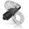 Dilyana- Vibrating cock ring with clitoris stimulator Fry transparent