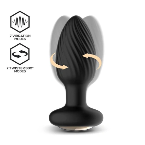 Rotating and vibrating Butt Plug with remote Drago [1]