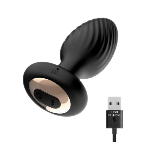 Rotating and vibrating Butt Plug with remote Drago [3]