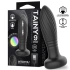 Rechargeable Silicone Vibrating and Thrusting Butt Plug with Remote Control and LED Light Tainy [7]