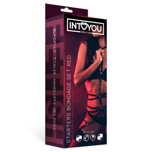 Bondage set for beginners 4 pieces Fetish Intoyou red [6]