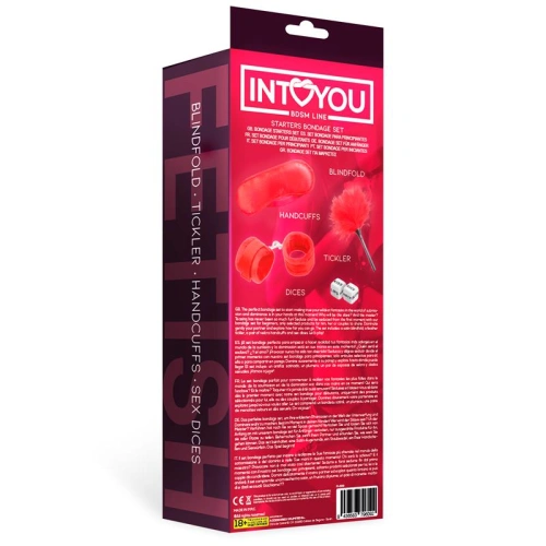 Bondage set for beginners 4 pieces Fetish Intoyou red [7]