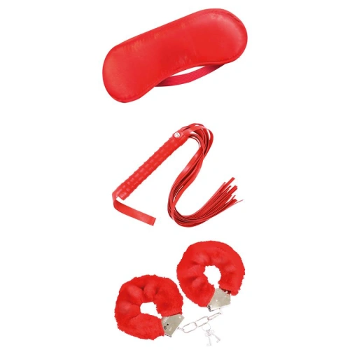** Bondage set of 3 pieces Intoyou Beginners Bondage Set red [1]