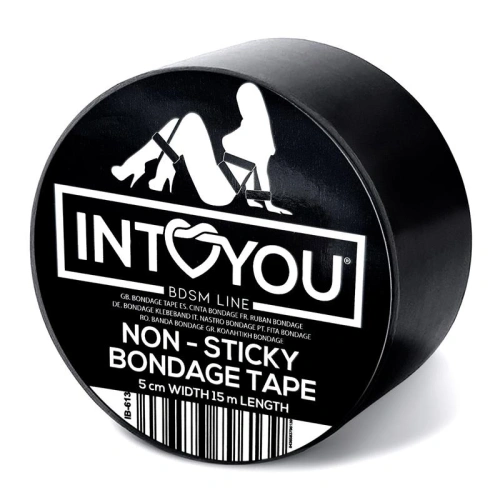 *Nina color - Bondage tape Intoyou Non-Sticky Tape 15 meters black