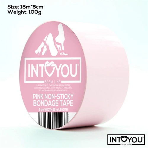Bondage tape Intoyou Non-Sticky Tape 15 meters pink [1]