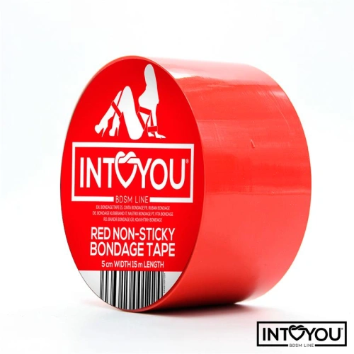 *Nina color - Bondage tape Intoyou Non-Sticky Tape 15 meters red