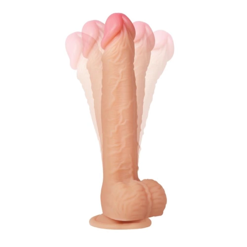 Vibrating realistic dildo with rotation and Magnus remote