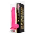 Slidy 8" Pink Realistic Double Layer Testicle Dildo [6]