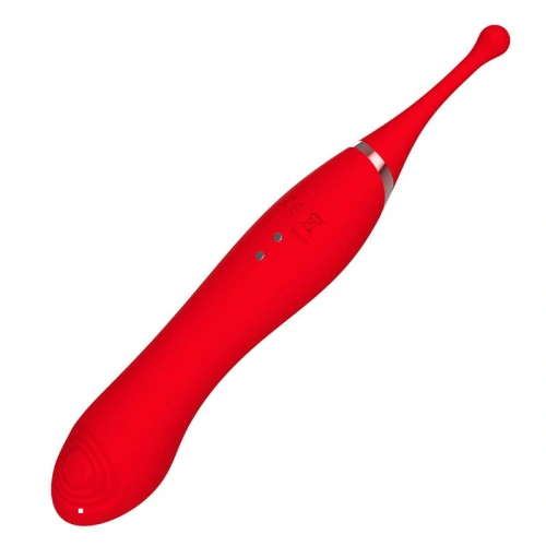 Nina - Rechargeable 2 in 1 Vibrating G-Spot Vibrator and Stimulator with Attachments Onax Red [6]