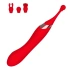 Nina - Rechargeable 2 in 1 Vibrating G-Spot Vibrator and Stimulator with Attachments Onax Red