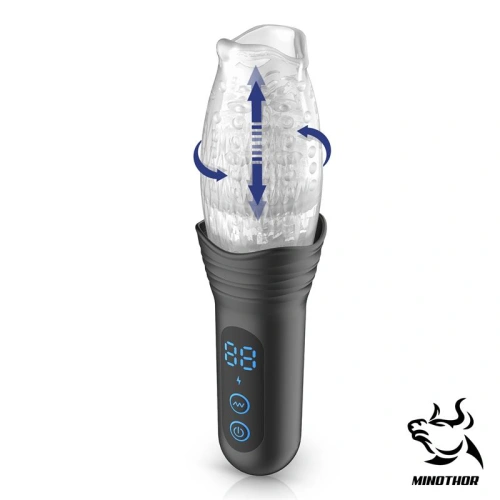 Nina - Rechargeable automatic masturbator with vibration thrusting and rotation Intoyou Subaz Soft [3]