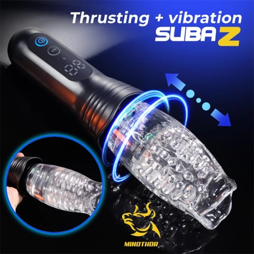 Nina - Rechargeable automatic masturbator with vibration thrusting and rotation Intoyou Subaz Soft [5]
